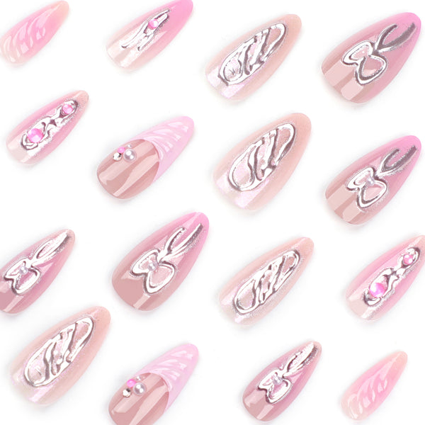 12 Sizes-24 Pcs Press On Nails JP3283