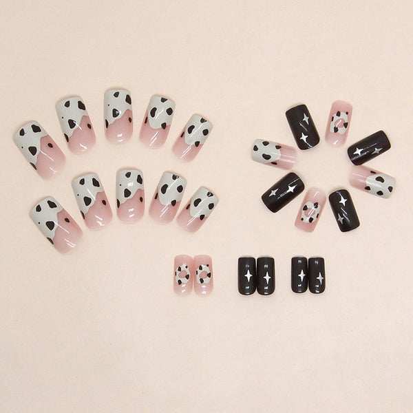 12 Sizes-24 Pcs Press On Nails R824
