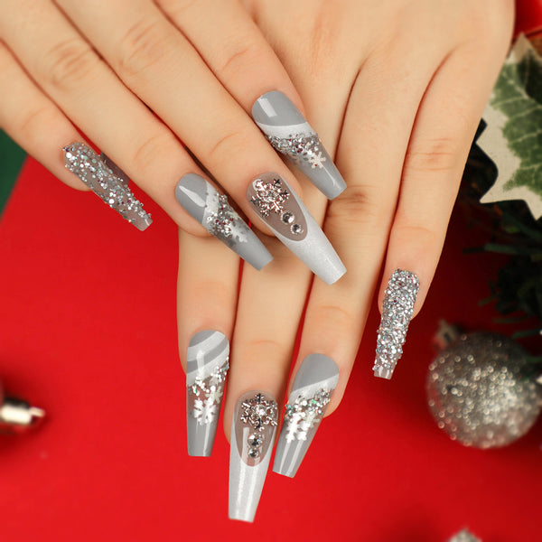 12 Sizes-24 Pcs Press On Nails JP2680