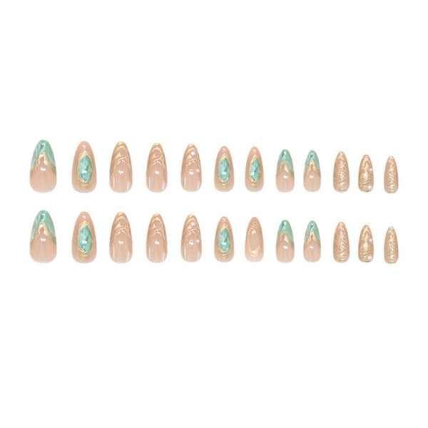 12 Sizes-24 Pcs Press On Nails M1208