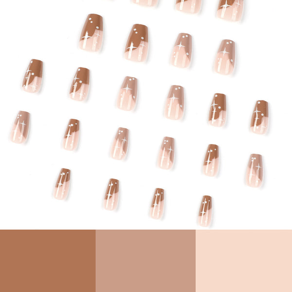 12 Sizes-24 Pcs Press On Nails JP2025