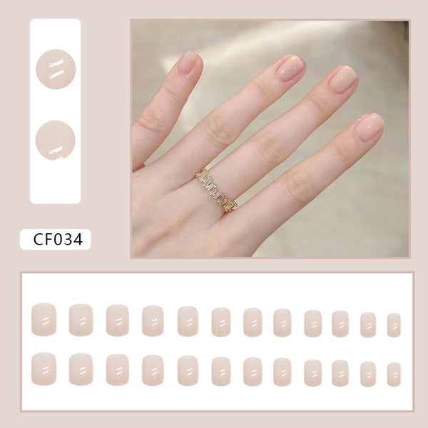 12 Sizes-24 Pcs Press On Nails CF034