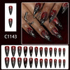 12 Sizes-24 Pcs Press On Nails C1143