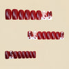 12 Sizes-24 Pcs Press On Nails Y1663