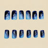 12 Sizes-24 Pcs Press On Nails Y227
