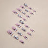 12 Sizes-24 Pcs Press On Nails W1451