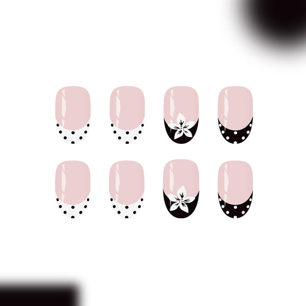 12 Sizes-24 Pcs Press On Nails C1782