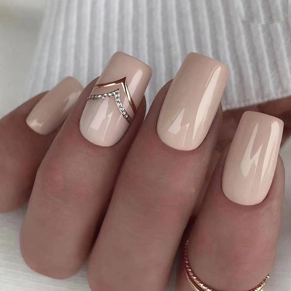 12 Sizes-24 Pcs Press On Nails Z606
