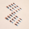 12 Sizes-24 Pcs Press On Nails W491