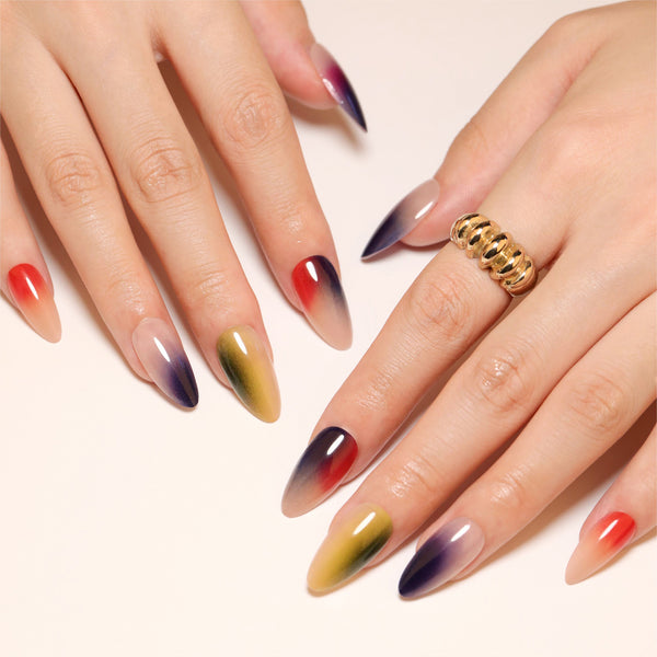 12 Sizes-24 Pcs Press On Nails JP3505