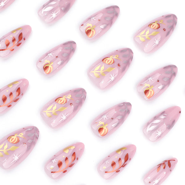 12 Sizes-24 Pcs Press On Nails JP3594
