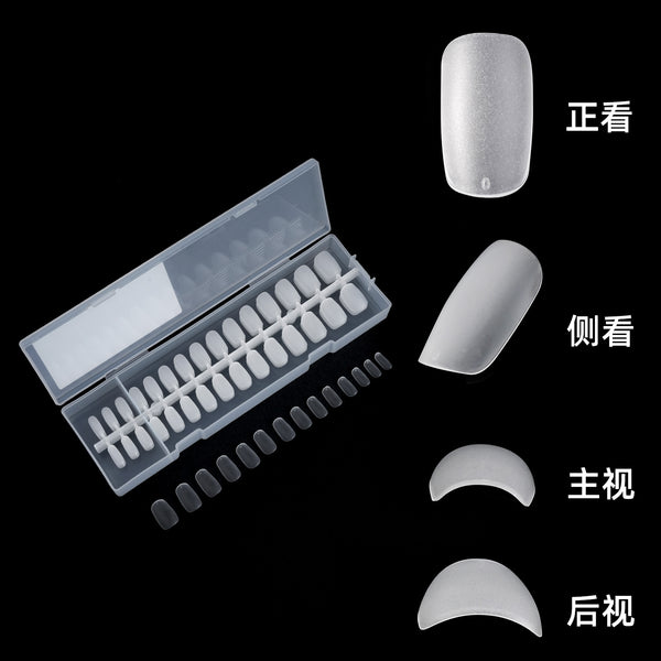 300 Pcs Press On Nails short-almond-01