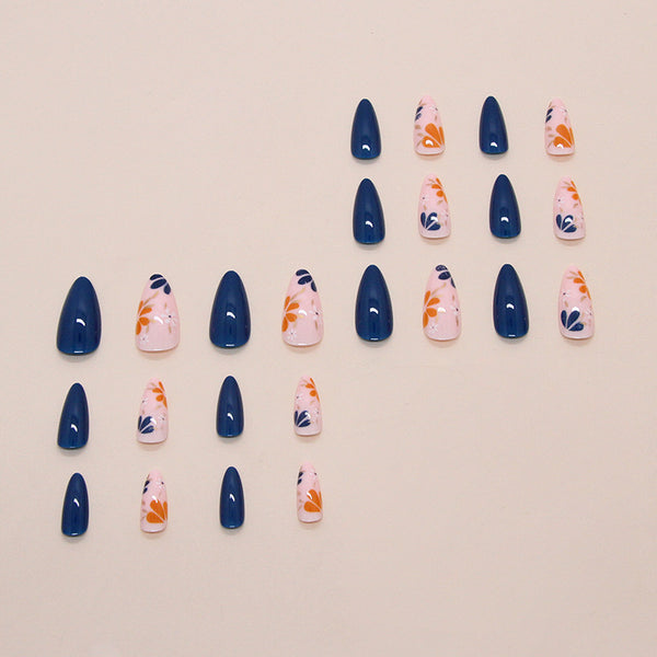 12 Sizes-24 Pcs Press On Nails W1855