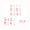 12 Sizes-24 Pcs Press On Nails JP1195