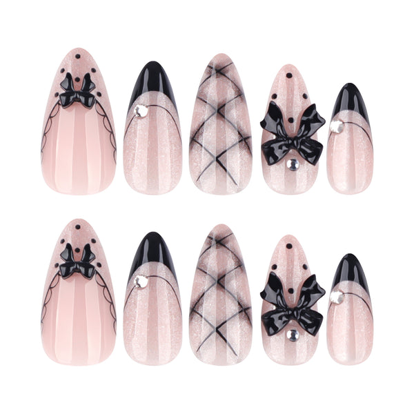 12 Sizes-24 Pcs Press On Nails JP4275