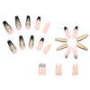 12 Sizes-24 Pcs Press On Nails W129