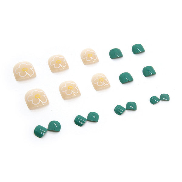 12 Sizes-24 Pcs Press On Nails F036