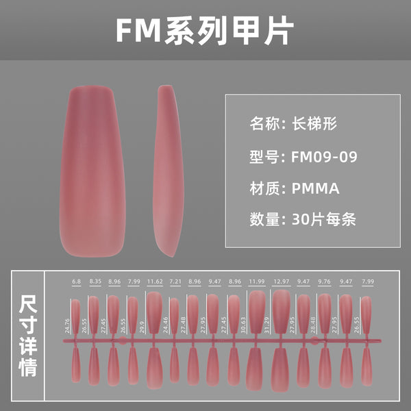 15 Sizes-30 Pcs Press On Nails FM09-01