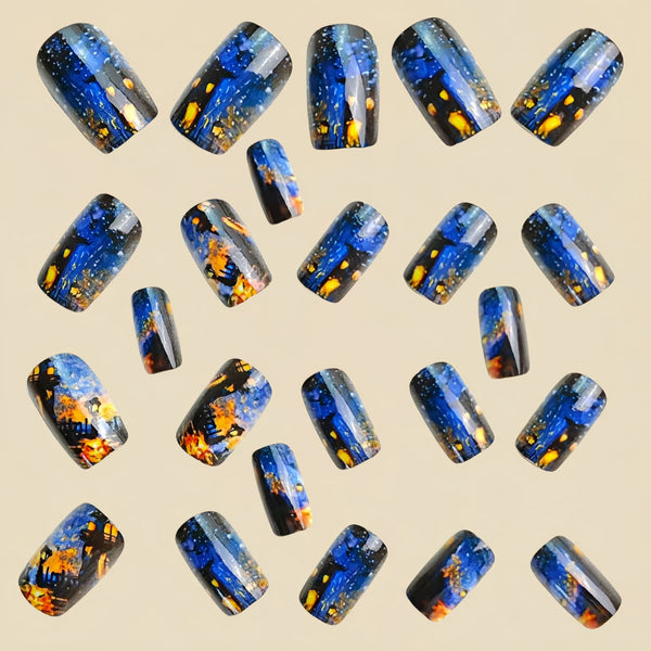 12 Sizes-24 Pcs Press On Nails Y1163