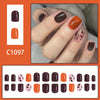 12 Sizes-24 Pcs Press On Nails C1097
