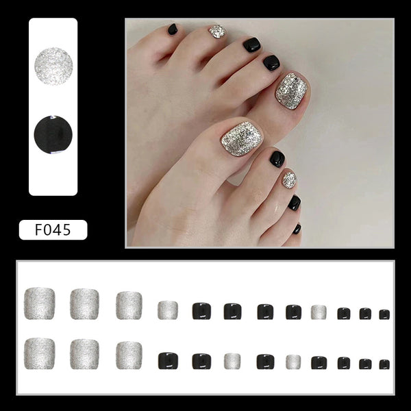 12 Sizes-24 Pcs Press On Nails F045