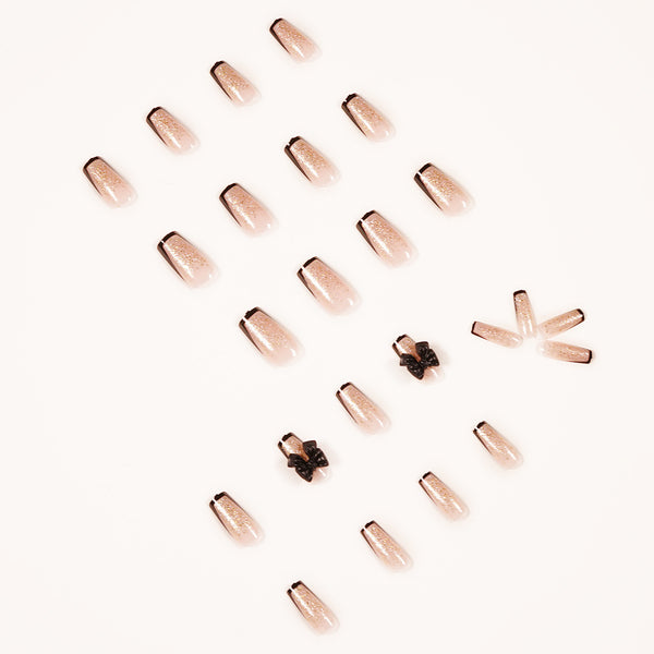 12 Sizes-24 Pcs Press On Nails JP1030