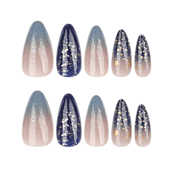 12 Sizes-24 Pcs Press On Nails JP3756