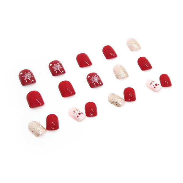 12 Sizes-24 Pcs Press On Nails R622