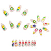 12 Sizes-24 Pcs Press On Nails Y1887