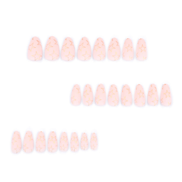12 Sizes-24 Pcs Press On Nails JP3693