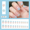 12 Sizes-24 Pcs Press On Nails W1991