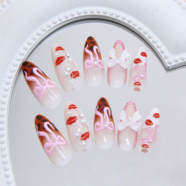 12 Sizes-24 Pcs Press On Nails Z1073