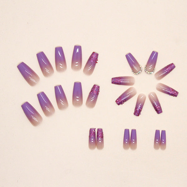 12 Sizes-24 Pcs Press On Nails Z624