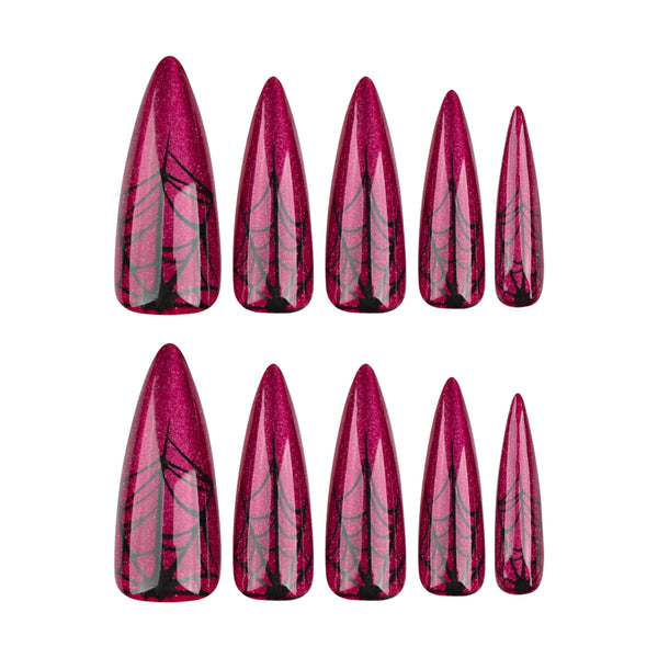 12 Sizes-24 Pcs Press On Nails JP3407
