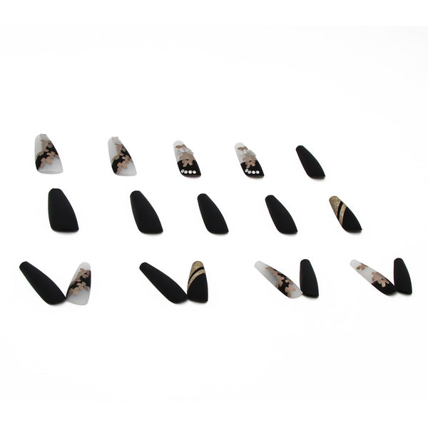 12 Sizes-24 Pcs Press On Nails Z194