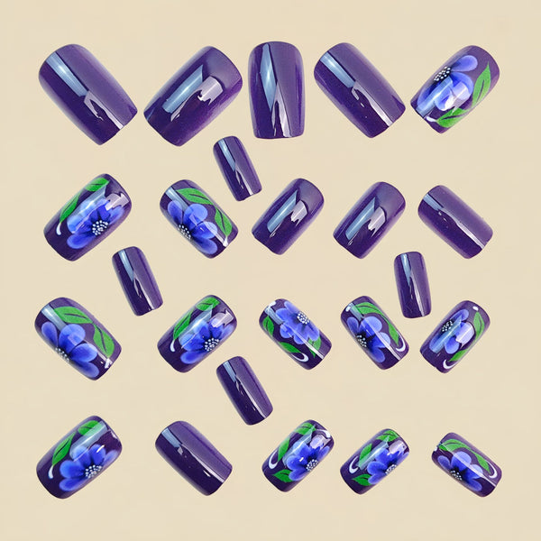 12 Sizes-24 Pcs Press On Nails Y1888
