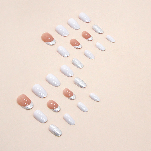 12 Sizes-24 Pcs Press On Nails W903