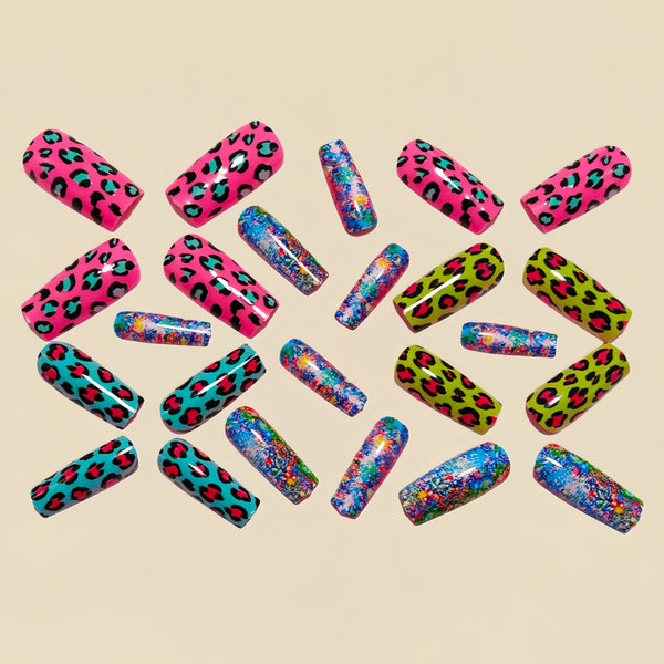 12 Sizes-24 Pcs Press On Nails Y1581