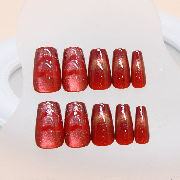 12 Sizes-24 Pcs Press On Nails MY024