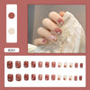 12 Sizes-24 Pcs Press On Nails R201