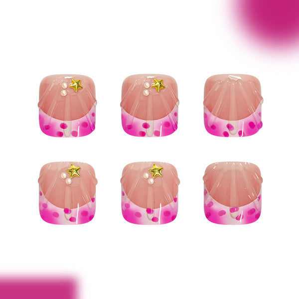 12 Sizes-24 Pcs Press On Nails C1093