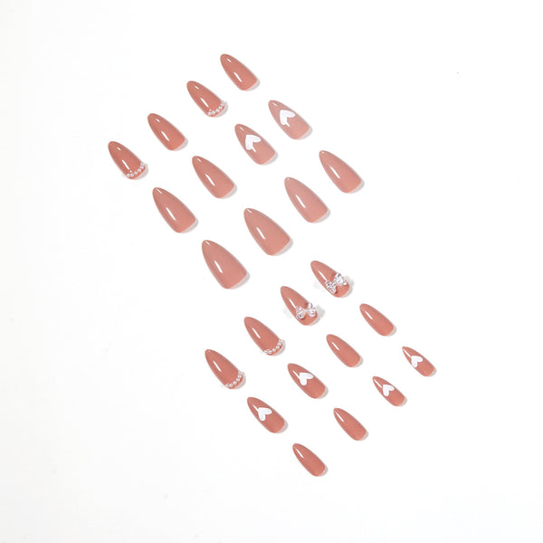 12 Sizes-24 Pcs Press On Nails JP1325