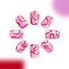 12 Sizes-24 Pcs Press On Nails C388