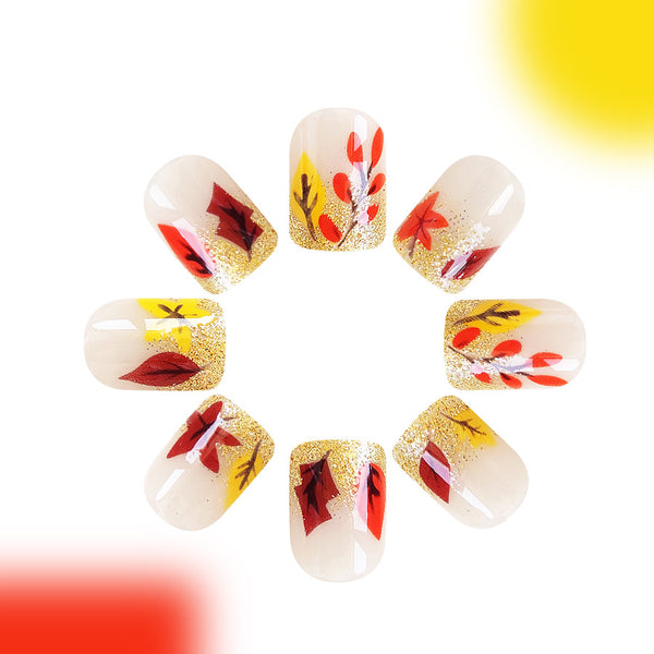 12 Sizes-24 Pcs Press On Nails C627