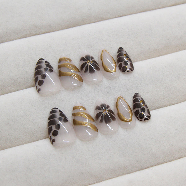12 Sizes-24 Pcs Press On Nails Z915