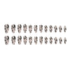 12 Sizes-24 Pcs Press On Nails W1034