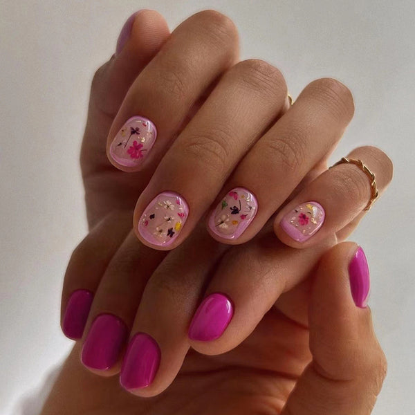 12 Sizes-24 Pcs Press On Nails W1385