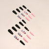 12 Sizes-24 Pcs Press On Nails W813