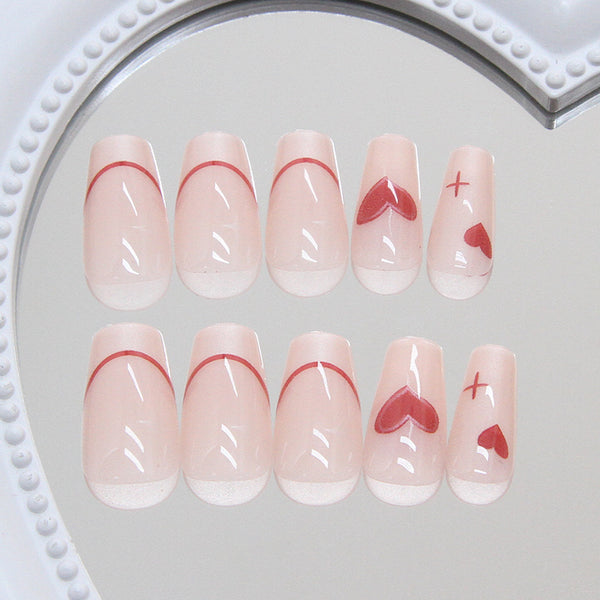 12 Sizes-24 Pcs Press On Nails R888