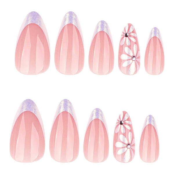 12 Sizes-24 Pcs Press On Nails JP4289